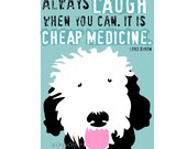 Portuguese Water Dog Art Print Wall Decor Cheap Medicine