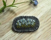 Forget Me Not Embroidered Brooch