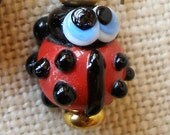 Ladybug Earrings feature  Ladybug Babies in Lampwork Glass
