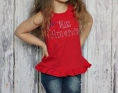 Girls July 4th rhinestone tank or shirt Miss America size 2 to 7