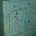 Shabby Beach Cottage Cabinet Vintage Poppy Cottage Primitive Farmhouse