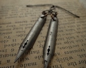 Repurposed Pen Nib Earrings - Scribbles No. 037