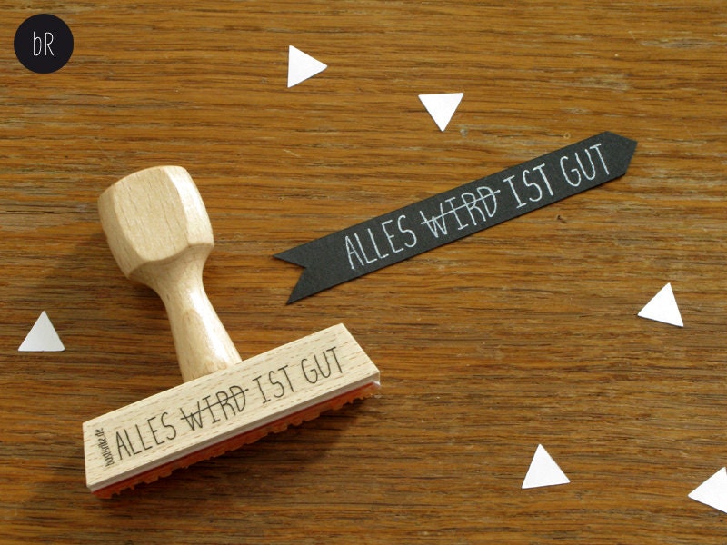 Stamp handwritten 'ALLES IST GUT'
