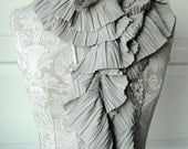 SS13 pleated textured SCARF by FAIRYTALE13 - Taupe.