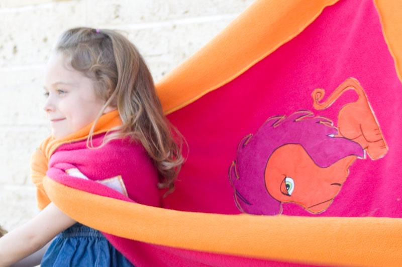 TM Little Bird Lion w hot pink mane summer blanket big little kids graduation toms etsy kids security blanket lovie cape swaddle blanket