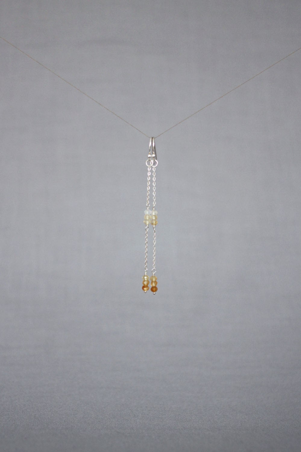 citrine ombre earrings . the four seasons (autumn)