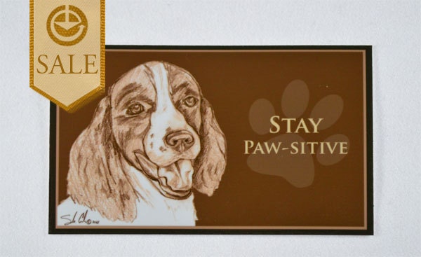 Springer Spaniel Dog Magnet - Stay Pawsitive SALE