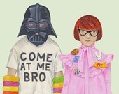 Fine art print -- Kitty and Darth