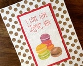 Anniversary Friendship Love Miss You Greeting Card - Macarons