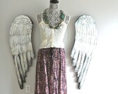 Vintage Boho maxi skirt, Indian print gauze print skirt, 70's, phool, hippie chic, bohemian clothing, true rebel clothing OS