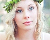 laurel wreath, bridal headpiece, wedding hair accessories, flower crown, floral wreath, natural head piece,