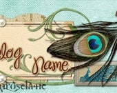 Peafowl Whispers  - Designer Blog Header/Banner