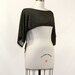 Black and Gold Glitter Shrug Bolero Coverup Size 8 - 20