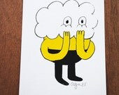 Day 88- Billow 4x6 Screen-Print