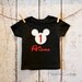 Personalized Mickey Mouse Inspired Birthday Shirt