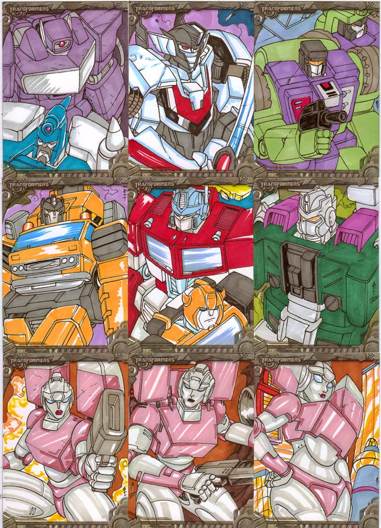 Transformers Sketch card official Aceo Commission by Boo