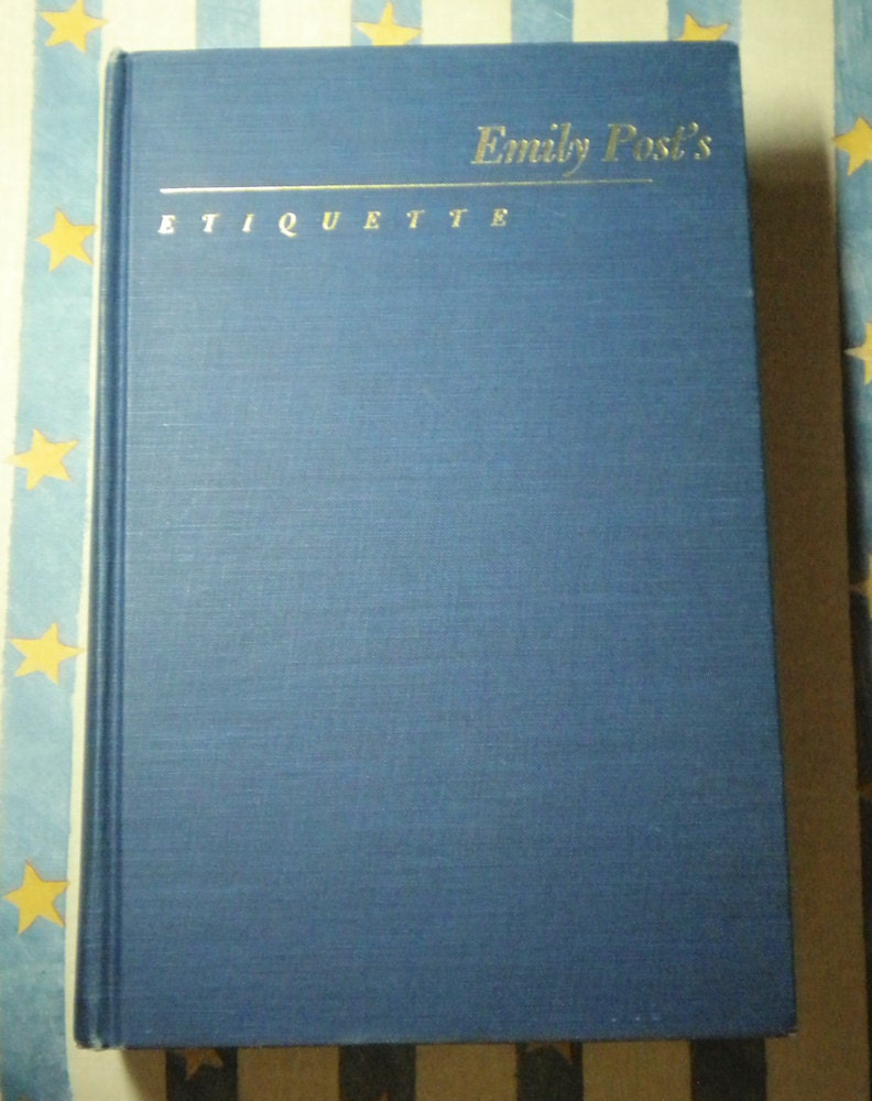 Vintage Emily Post Etiquette Book 1969 12th Edition Formal & Informal Manners