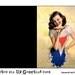 Vintage Armstrong Pin Up Girl Greeting Card - American Apple Pie Gal - 5"x7" finished size - CS221 - Digital Download - Buy 2 Get 1