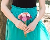 Toss Bouquet - Custom Wedding Bouquet - Candace and Camille Bouquet - Rosette Bouquet -