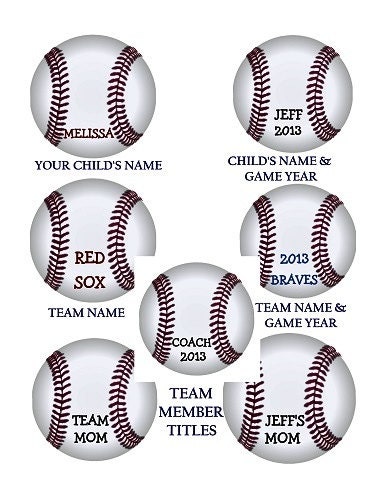 Softball Baseball Custom Name Sports Team Gifts Personalized Washer Pendant Necklace
