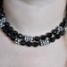Black Glass Bead Necklace