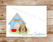 SET of 8 PUPPY Thank You Note Cards : Personalized Stationery, Notecards, Dog, Doggy - Printed Il_170x135