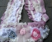 sash,belt,ruffle belt, jane austen, marie antoinette, sweet,bridal, wedding,violet,victorian,layers and frills,shabby chic,accessoires,women