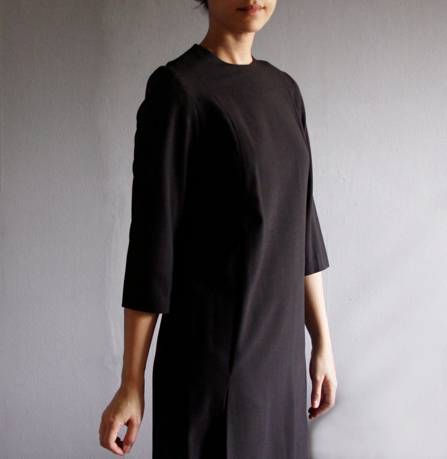 1960's dark chocolate dress