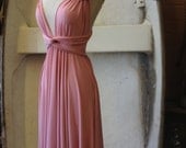 Plus Size- Ready to Ship- Rose Water Octopus Convertible Wrap Circle Skirt Dress