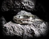 Carpe Diem Sterling Silver Uncut Diamond Diamonds Wedding Band Engagement Ring Rings Jewelry Jewellery CDR-271