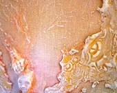 Wall Sculpture by Award - Winning Fae Factory Steampunk Chic Eco Artist, Dr Franky Dolan (Original clay relief and canvas painting hybrid)