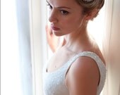Forehead chain Bridal Headpiece. Art Deco Style Bridal Accessory.1920s Headpiece, Downton Abbey Style.