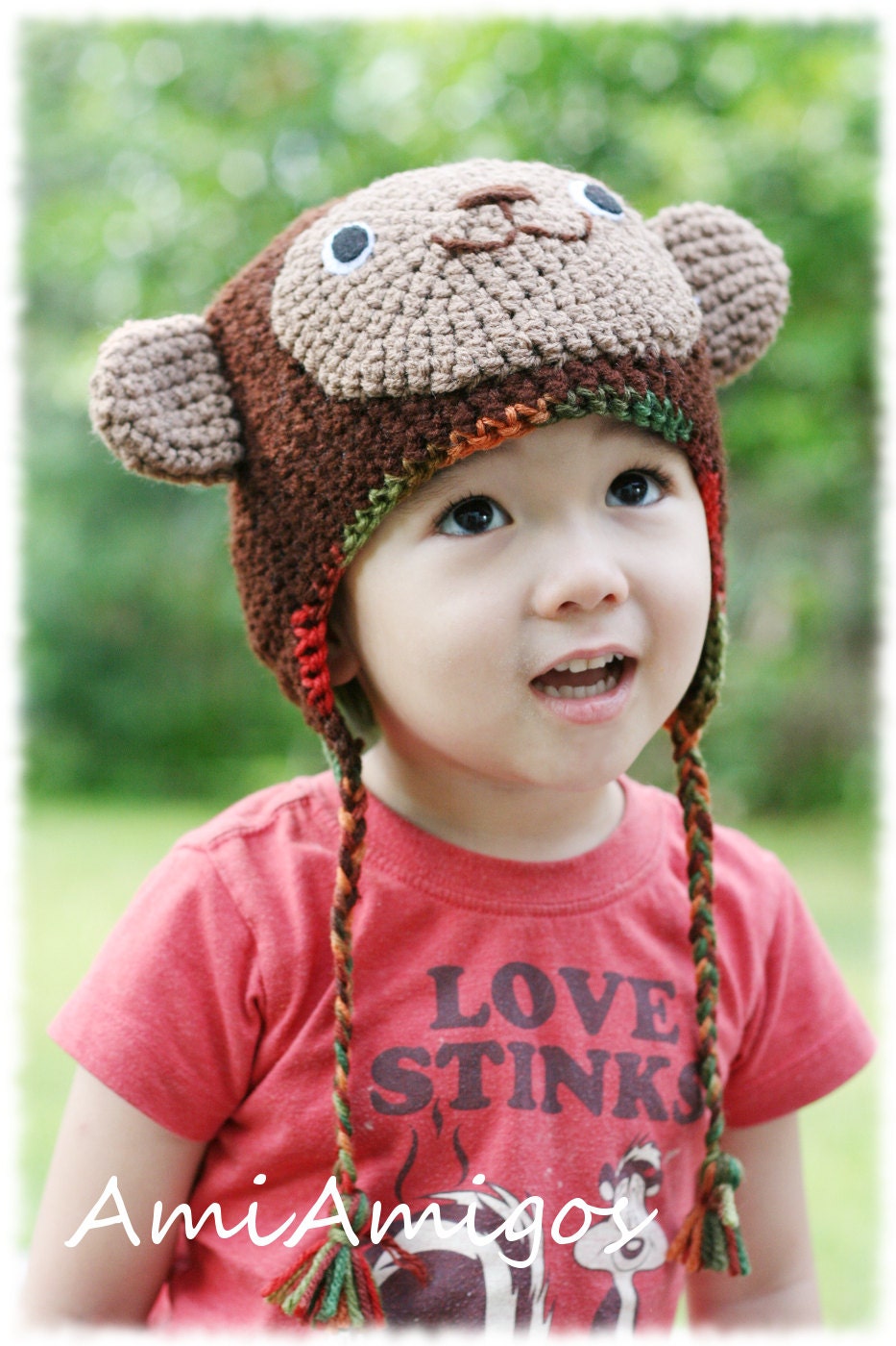 Silly Monkey Crochet Hat (4T - Preteen)