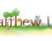 nursery art- personalized baby or child name