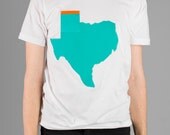 Texas State Pocket T Shirt - Custom Color Mens