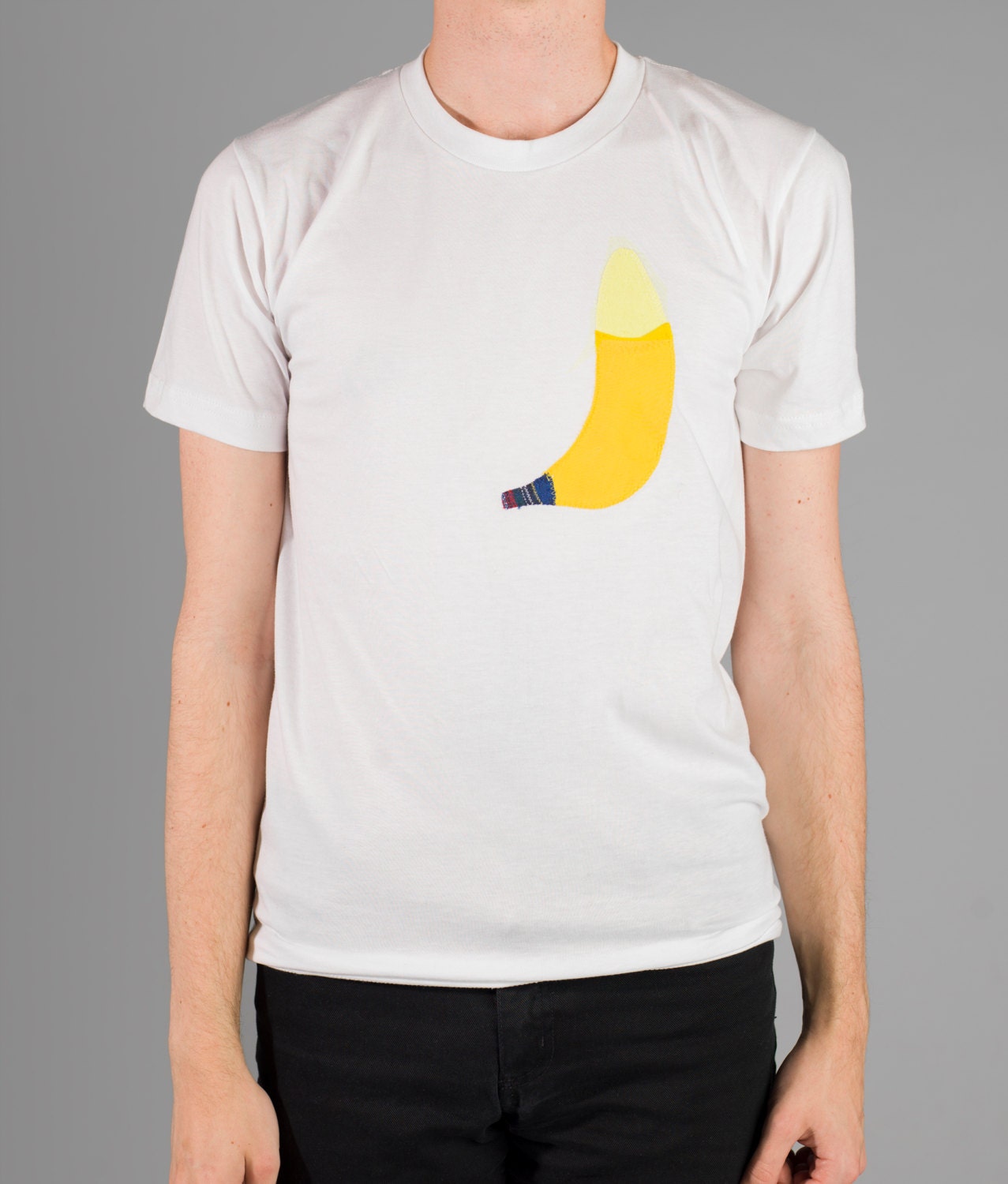Banana Shape Pocket T Shirt - Custom Color Mens