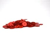Vintage 1 1/2 Pound Lot of RUBY Red Buttons