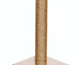 Solid Maple Vertical Cat Scratching Post with Manial Rope