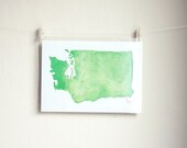 5x7 Watercolor Luster Print - North By Northwest