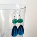 Blue Beaded Earrings