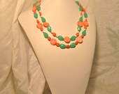 Coral and Mint Two Strand