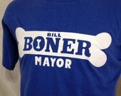 Vintage Bill Boner T shirt Nashville mayor 1980s