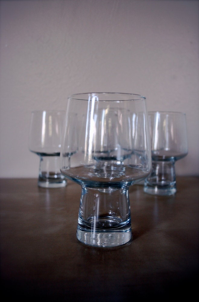 Vintage Glasses / 50's Mid Century Barware / Set of 6 glasses