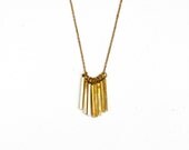 Brass Fringe Necklace