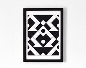 Pattern black & white . A3 Print
