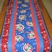 Patriotic Table Runner Independence Day with Statue of Liberty fabric from Timeless Treasures