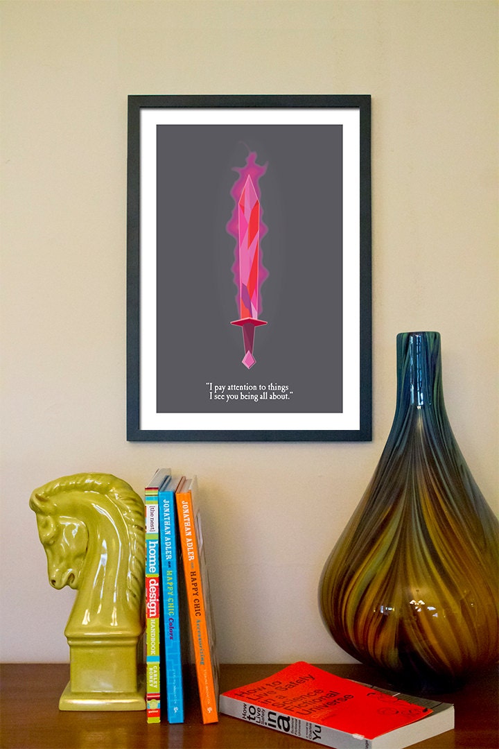 Adventure Time // Prince Bubblegum and Fiona the Human Quote // 13x19 Fine Art Print
