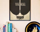 Total Recall 2012: The UFB // Vintage Inspired Textured Print // 11x17 Fine Art Movie Poster