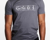 GENIUS Periodic Table Men's T-Shirt by Periodically Inspired - Geek Gifts For Teacher