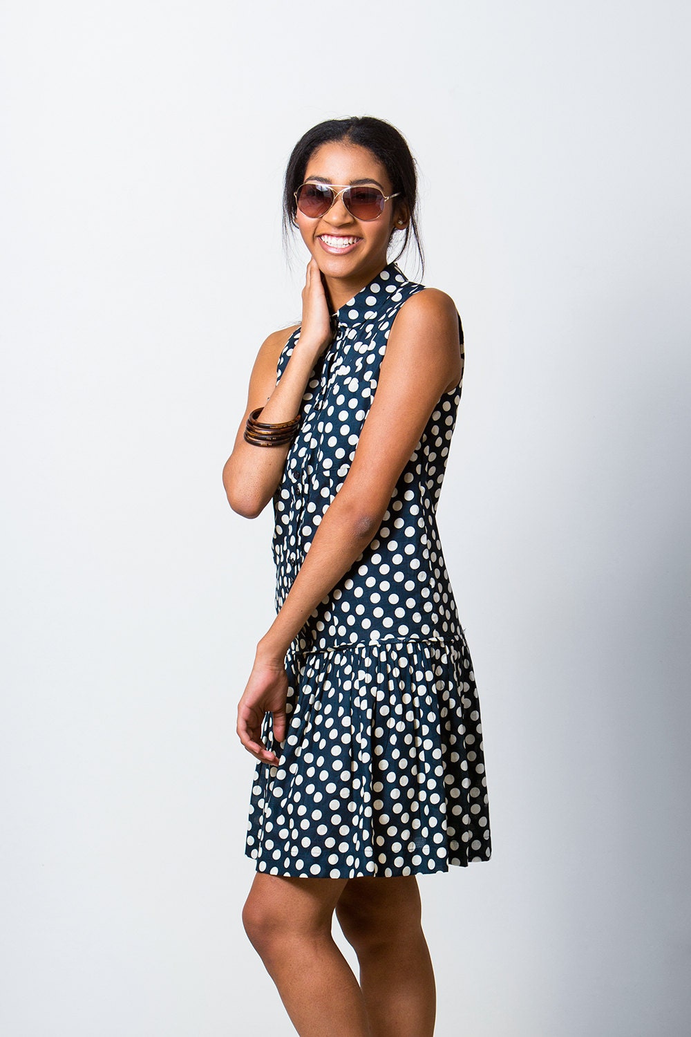 Drop Waist Shirt Dress Sewing Pattern - PDF Pattern